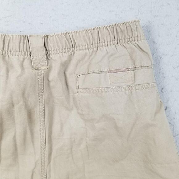 VF Jeanswear Cargo Shorts Mens 38 Khaki Utility D-Ring Elastic Waist Belted - Picture 10 of 16